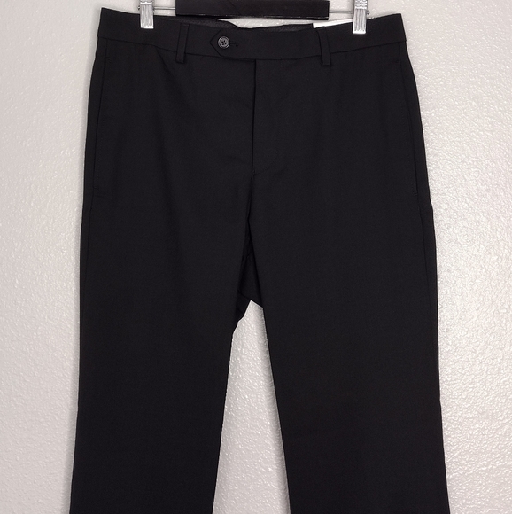 NWT Lauren Ralph Lauren Black Classic Stretch Tailored Fit Dress Pants Sz30W×32L - Picture 6 of 15